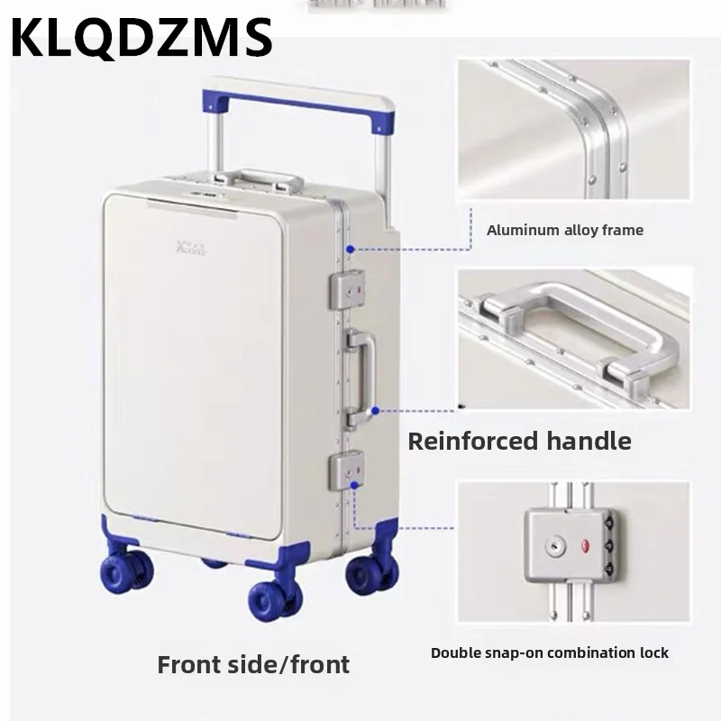 KLQDZMS 20"24"26 Inch Multifunctional Luggage Bag Student USB Charging Boarding Case Front Opening Laptop Trolley Suitcase
KLQDZMS 20"24"26 Inch Multifunctional Luggage Bag Student USB Charging Boarding Case Front Opening Laptop Trolley Suitcase