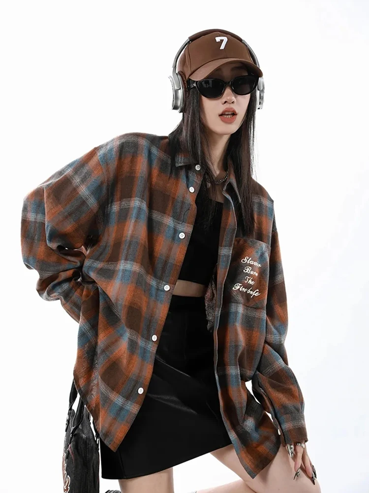 Zoki Harajuku клетчатые рубашки женские уличные свободные буквы Y2K блузка хип-хоп американские винтажные с длинным рукавом Bf повседневные весенние топы
Zoki Harajuku клетчатые рубашки женские уличные свободные буквы Y2K блузка хип-хоп американские винтажные с длинным рукавом Bf повседневные весенние топы