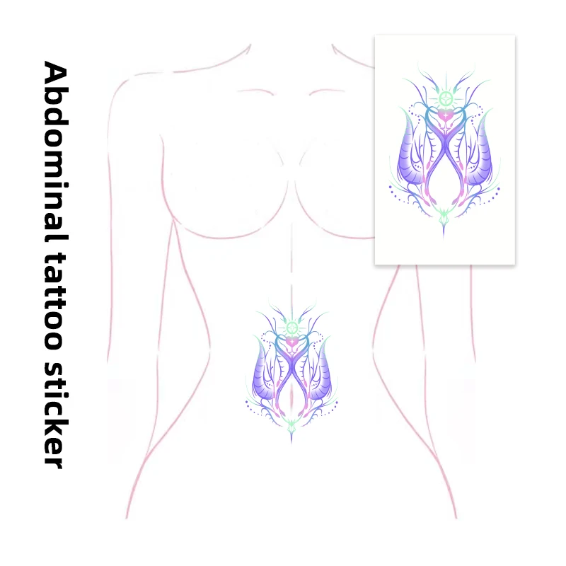 1 pc "Blazing Core" abdominal tattoo sticker. Vibrant, sexy design for women. Realistic & long-lasting for neck art or scar cove
1 pc "Blazing Core" abdominal tattoo sticker. Vibrant, sexy design for women. Realistic & long-lasting for neck art or scar cove