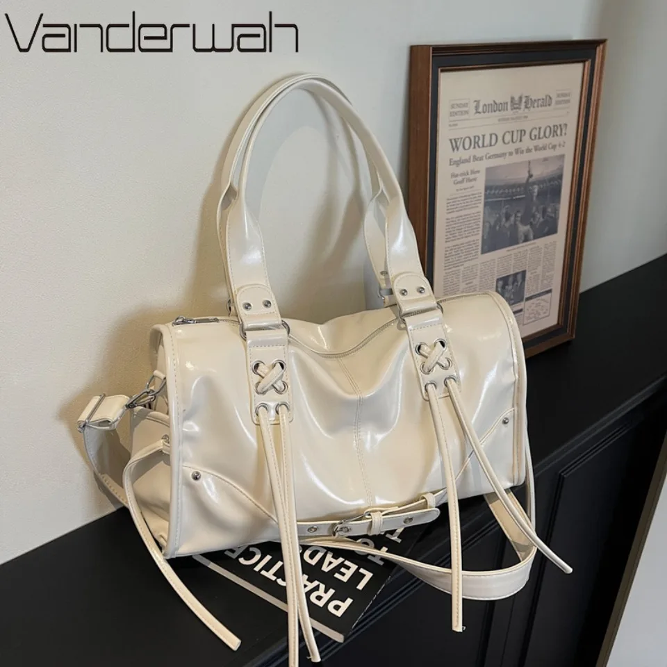 Crossbody Shoulder Boston Bags for Women 2026 Luxury Designer Handbags PU Leather White Black Big Bag Capacity Shopper Tote Sac
Crossbody Shoulder Boston Bags for Women 2026 Luxury Designer Handbags PU Leather White Black Big Bag Capacity Shopper Tote Sac