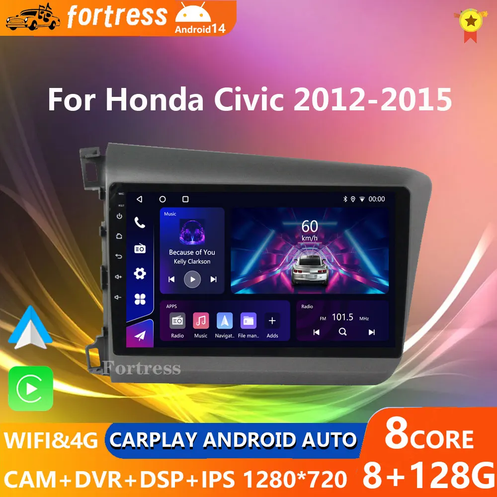 9" 2 Din Android 12 Car Radio for Honda Civic 2012 2013 2014 2015 Multimedia Player 2din Carplay Stereo GPS DVD Head Unit
9" 2 Din Android 12 Car Radio for Honda Civic 2012 2013 2014 2015 Multimedia Player 2din Carplay Stereo GPS DVD Head Unit