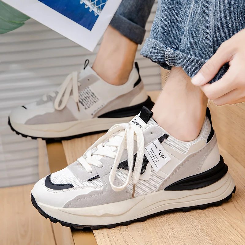 Мужские кроссовки, противоскользящая дышащая повседневная спортивная обувь, модная мягкая, простая, элегантная, нескользящая повседневная спортивная обувь
Мужские кроссовки, противоскользящая дышащая повседневная спортивная обувь, модная мягкая, простая, элегантная, нескользящая повседневная спортивная обувь