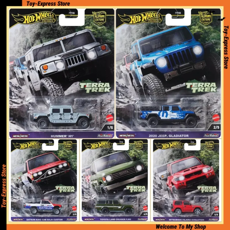 Hot Wheels Premium 2024 Car Culture Terra Trek 1/64 Car Model Hotwheels Toyota Hummer Jeep Datsun Pajero Vehicle Boy Kids Toys
Hot Wheels Premium 2024 Car Culture Terra Trek 1/64 Car Model Hotwheels Toyota Hummer Jeep Datsun Pajero Vehicle Boy Kids Toys