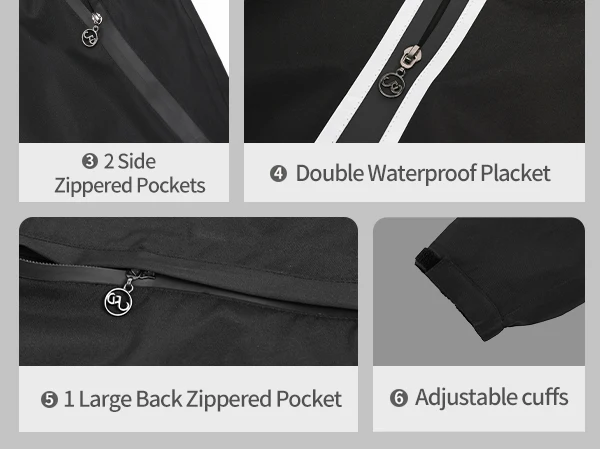 WOSAWE Motorcycle Raincoat Suit Split Motorcycle Rider Raincoat Motocross Rain Pants Reflective Waterproof Hooded Jacket Unisex 32 S011688ff12d54318b362e9a0e1eab543r