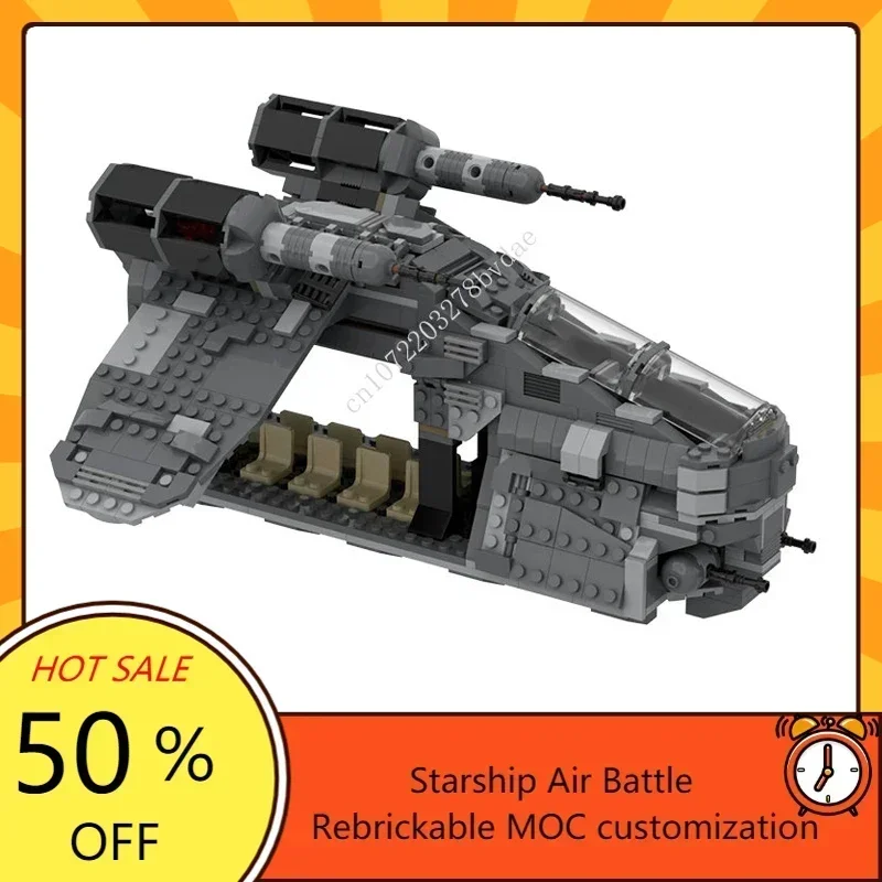 843 шт. MOC Space Battle Series Imperial Gunship Building Block Модель космического корабля Архитектура DIY сборки Детская игрушка на день рождения в подарок
843 шт. MOC Space Battle Series Imperial Gunship Building Block Модель космического корабля Архитектура DIY сборки Детская игрушка на день рождения в подарок