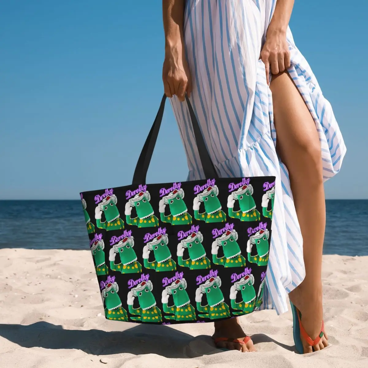 The Wiggles - Dorothy The Dinosaur Beach Tote Bag Sport Gym Yoga Duffle Large Tote Bag Women Travel Bag Fitness bag
The Wiggles - Dorothy The Dinosaur Beach Tote Bag Sport Gym Yoga Duffle Large Tote Bag Women Travel Bag Fitness bag