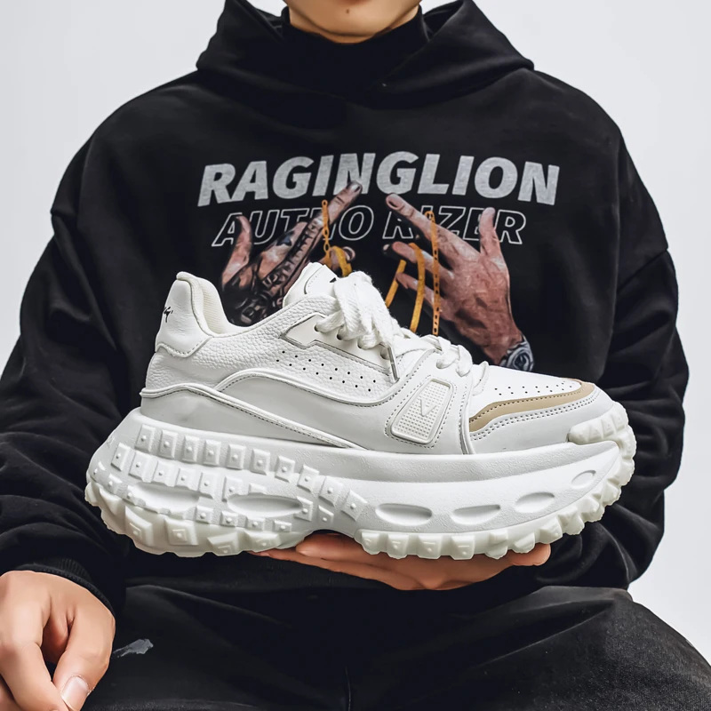 Men Sneaker Designer Fashion Casual Retro Leather Fabric Height Increased Flat Platform Shoes Student Lace Up Running Shoes
Men Sneaker Designer Fashion Casual Retro Leather Fabric Height Increased Flat Platform Shoes Student Lace Up Running Shoes
