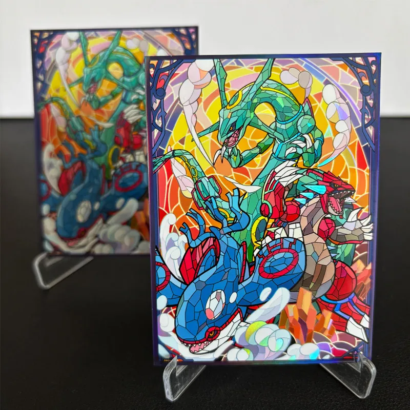 PTCG Groudon Kyogre Glass Painted Laser Flash Board Game Card Holder 66x91 Rayquaza Anime Game Collection Card Protective Cover
PTCG Groudon Kyogre Glass Painted Laser Flash Board Game Card Holder 66x91 Rayquaza Anime Game Collection Card Protective Cover