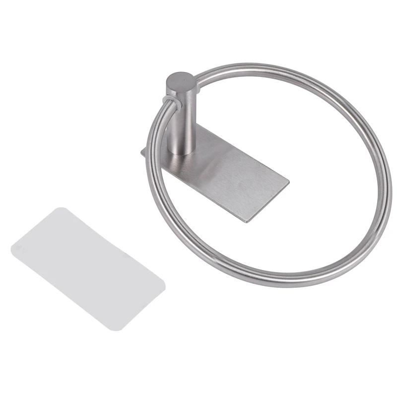 Towel Ring/Hand Towel Holder - Self Adhesive Round Towel Rack Black Hand Towel Bar For Bathroom, Stainless Steel
Towel Ring/Hand Towel Holder - Self Adhesive Round Towel Rack Black Hand Towel Bar For Bathroom, Stainless Steel