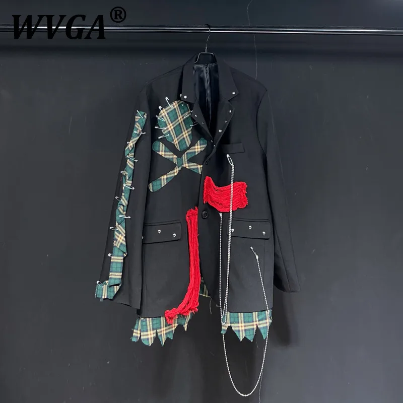 WVGA Suit Coats Spring Autumn New Man Tide Oversize Patchwork Fake Two Piece Niche Chic Casual Long Sleeve Blazer Ins Y2K W10825
WVGA Suit Coats Spring Autumn New Man Tide Oversize Patchwork Fake Two Piece Niche Chic Casual Long Sleeve Blazer Ins Y2K W10825