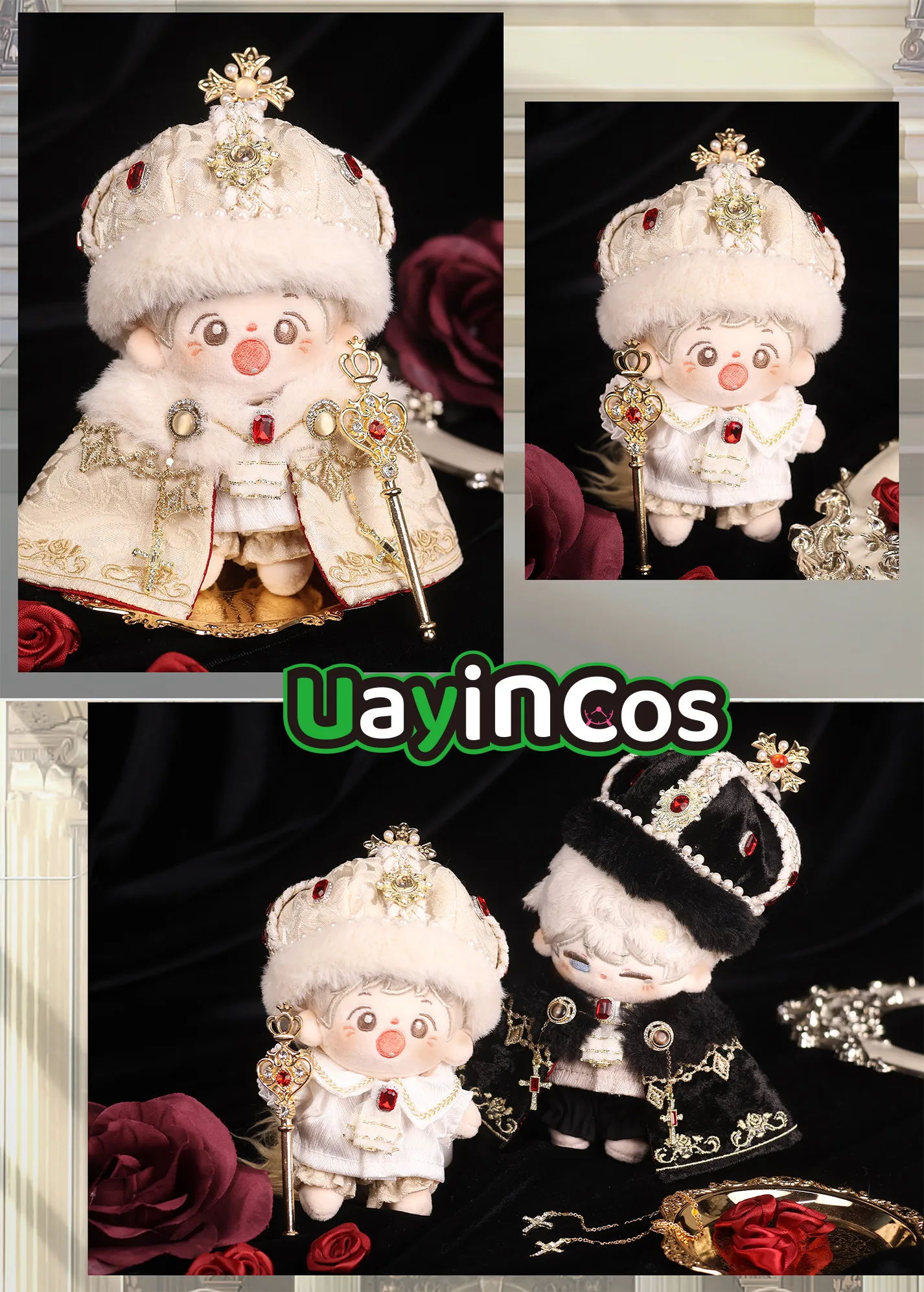 20cm Doll Clothes Prince Knight Coronation Crown Palace Gem Crutch Clothing Costume Suit Doll Accessories Anime Toy Kids Gif
20cm Doll Clothes Prince Knight Coronation Crown Palace Gem Crutch Clothing Costume Suit Doll Accessories Anime Toy Kids Gif
