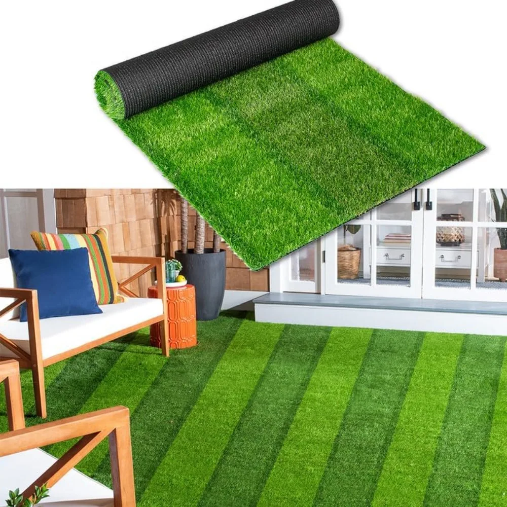 Stripe Artificial Grass Turf 7FTX7FT,0.8 Inch High Density Synthetic Fake Faux Grass,Indoor Outdoor Rug Runner
Stripe Artificial Grass Turf 7FTX7FT,0.8 Inch High Density Synthetic Fake Faux Grass,Indoor Outdoor Rug Runner