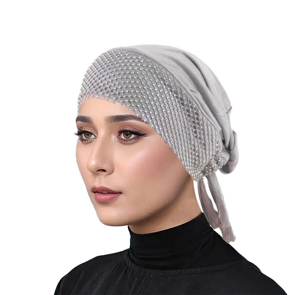 Rhinestones Hijab Undercap Solid Color Modal Fabric Inner Cap with Elastic Band Adjustable Drawstring Turban Head Wrap for Women
Rhinestones Hijab Undercap Solid Color Modal Fabric Inner Cap with Elastic Band Adjustable Drawstring Turban Head Wrap for Women