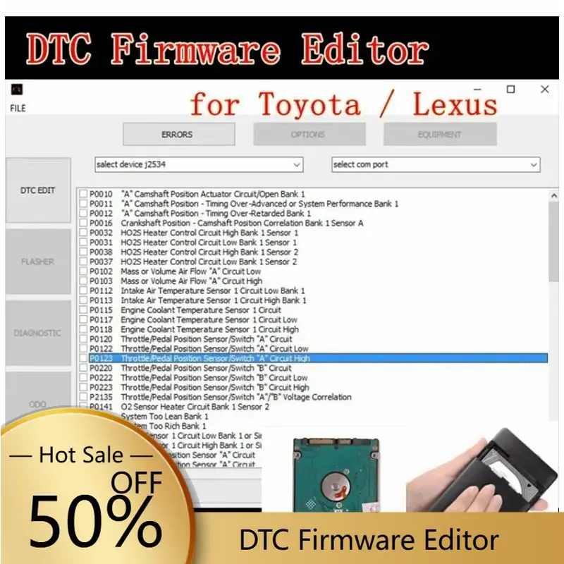 2026 Hot Sale Newest DTC Firmware Editor Software for Toyota/L-exus Support for 76Fхххх Microcontrollers English Version ins
2026 Hot Sale Newest DTC Firmware Editor Software for Toyota/L-exus Support for 76Fхххх Microcontrollers English Version ins