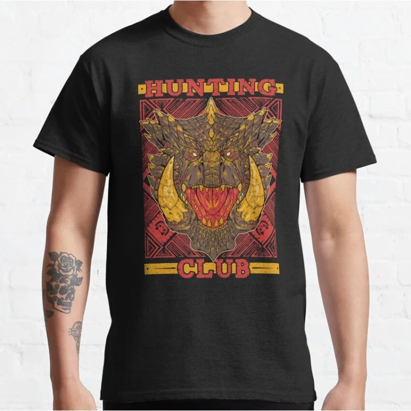 Hunting Club Akantor Monster Hunter World Gift t shirt for gamer Short Sleeve MHW Graphic Clothes 100% cotton All size tops
Hunting Club Akantor Monster Hunter World Gift t shirt for gamer Short Sleeve MHW Graphic Clothes 100% cotton All size tops