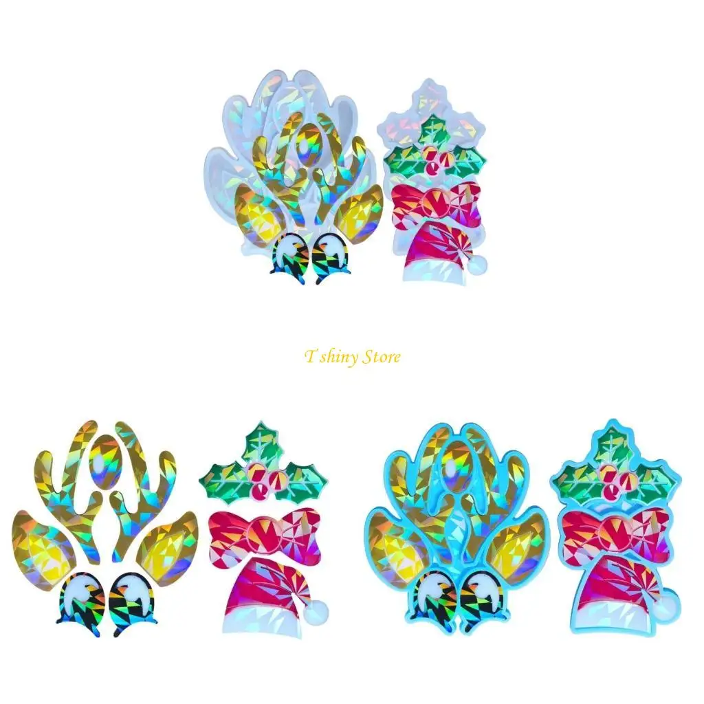 N58F Crystal Elk Christmas Hat Ornament Silicone Mold Suitable for Epoxy Diy Crafts Jewelry Making Home Decor
N58F Crystal Elk Christmas Hat Ornament Silicone Mold Suitable for Epoxy Diy Crafts Jewelry Making Home Decor