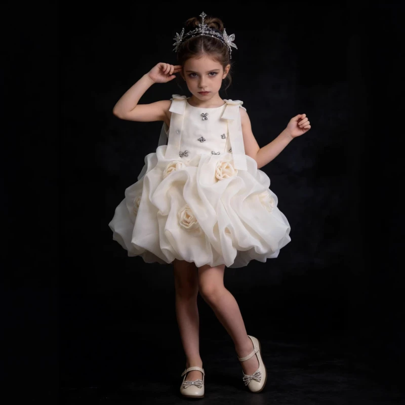 New Kids Girls Dress Children Satin Sleeveless Sweet Tutu Party Evening Birthday Pageant Princess Gown Elegant Style Costume
New Kids Girls Dress Children Satin Sleeveless Sweet Tutu Party Evening Birthday Pageant Princess Gown Elegant Style Costume