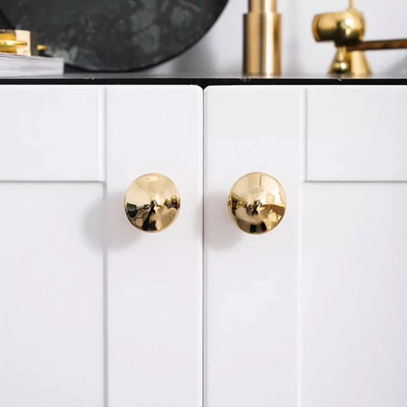 PVD Gold Brass Door Knobs and Handles Mushroom Shape/Furniture Handles for Shoe Cabinet Kitchen Cupboard Drawer Pulls Home Decor
PVD Gold Brass Door Knobs and Handles Mushroom Shape/Furniture Handles for Shoe Cabinet Kitchen Cupboard Drawer Pulls Home Decor