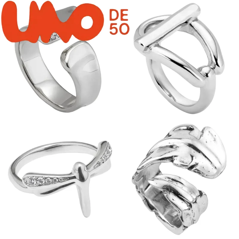 UNOde50 Modern Ring Design - Silver & 18K Gold, Versatile Accessory for Every Occasion
UNOde50 Modern Ring Design - Silver & 18K Gold, Versatile Accessory for Every Occasion