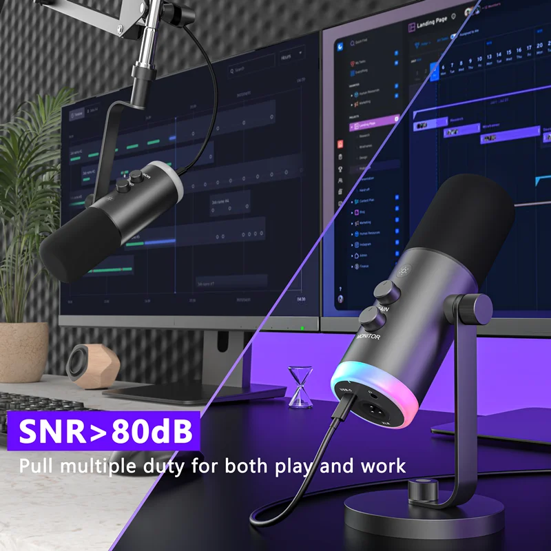 Игровой микрофон DM9 с подставкой, динамический микрофон USB/XLR для подкастов с шумоподавлением, отключение звука, микрофон RGB для прямой трансляции геймеров
Игровой микрофон DM9 с подставкой, динамический микрофон USB/XLR для подкастов с шумоподавлением, отключение звука, микрофон RGB для прямой трансляции геймеров