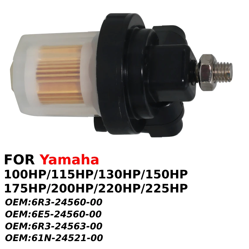 Fuel Filter 6R3-24560-00 For Yamaha 2-strokes Outboard 100HP 100A 115HP 115 130HP L130 140HP L140B 150HP 150 175HP 175 ETOL/XL
Fuel Filter 6R3-24560-00 For Yamaha 2-strokes Outboard 100HP 100A 115HP 115 130HP L130 140HP L140B 150HP 150 175HP 175 ETOL/XL