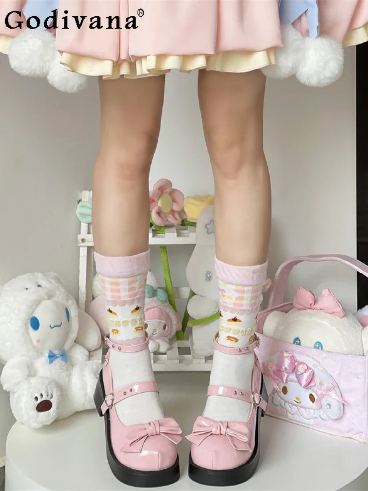 Fashion All-Match Women Rivet High Heels Hot Girl Lolita Shoes Japanese Sweet Cute Bow Ankle-Strap Buckle Pumps for Ladies
Fashion All-Match Women Rivet High Heels Hot Girl Lolita Shoes Japanese Sweet Cute Bow Ankle-Strap Buckle Pumps for Ladies