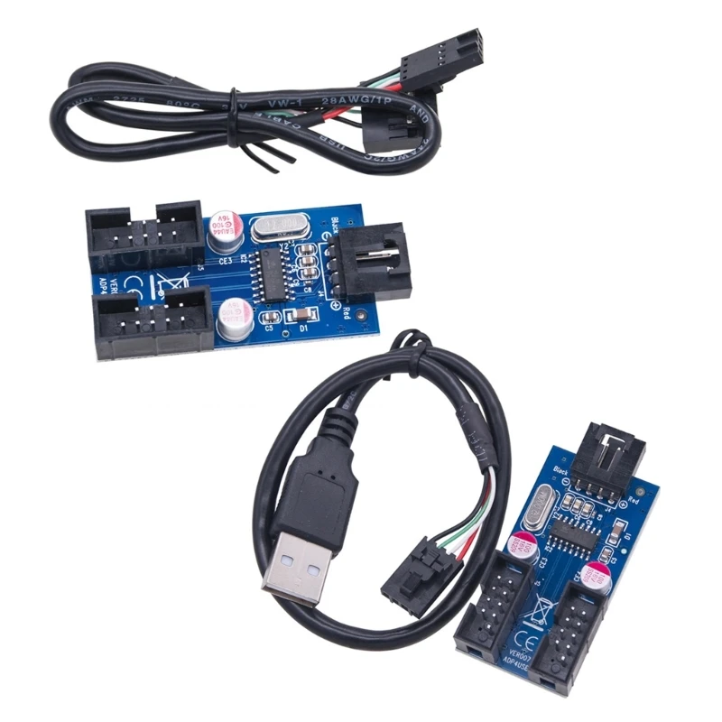 USB 2.0 Male to 2 Male USB 9-pin Internal Cable 9pin Connector Adapter Port Dropship
USB 2.0 Male to 2 Male USB 9-pin Internal Cable 9pin Connector Adapter Port Dropship