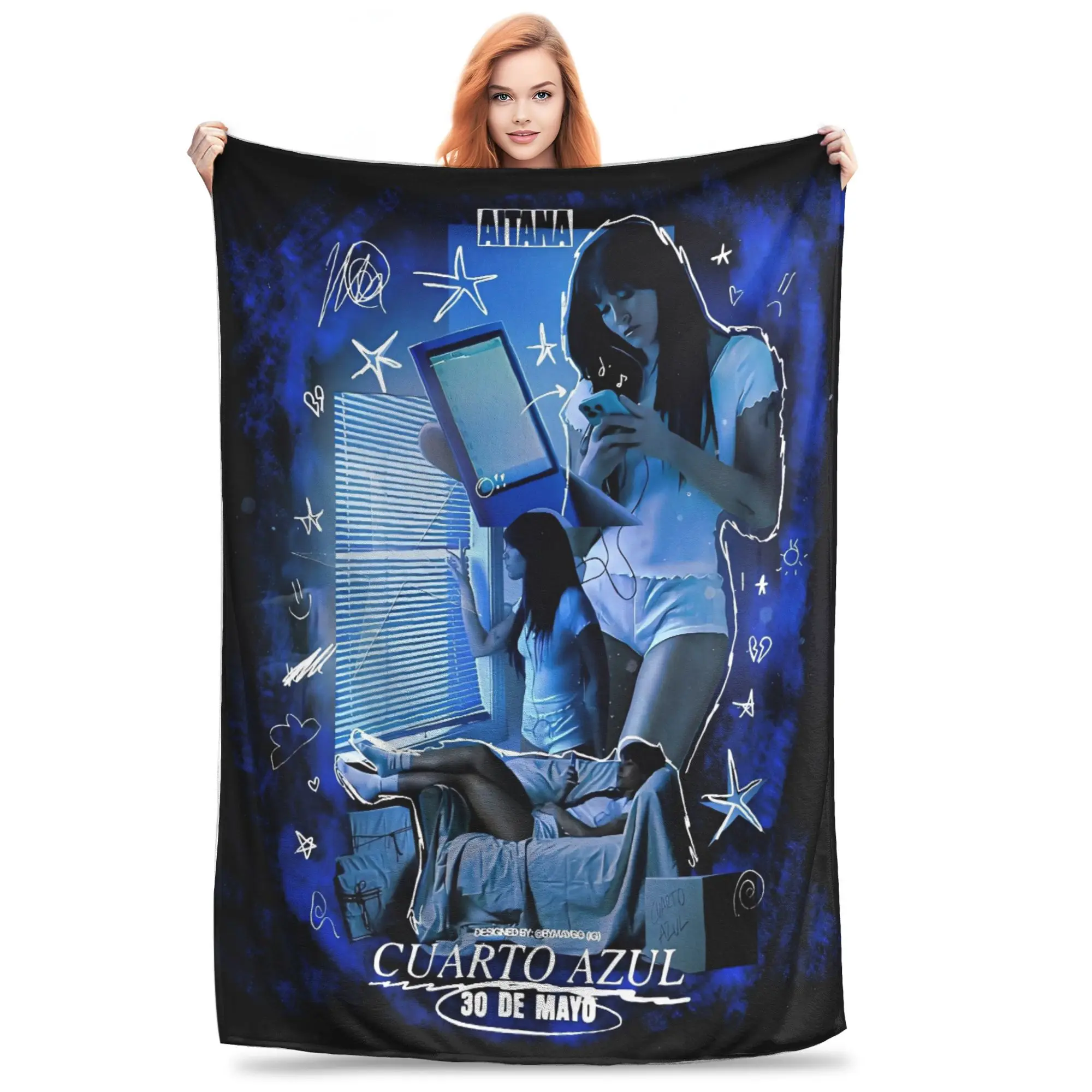 Aitana Music Singer Plush Blanket Girls Boys Flannel Throw Blanket For Bedroom Super Warm Design Quality Bedspread Gift
Aitana Music Singer Plush Blanket Girls Boys Flannel Throw Blanket For Bedroom Super Warm Design Quality Bedspread Gift