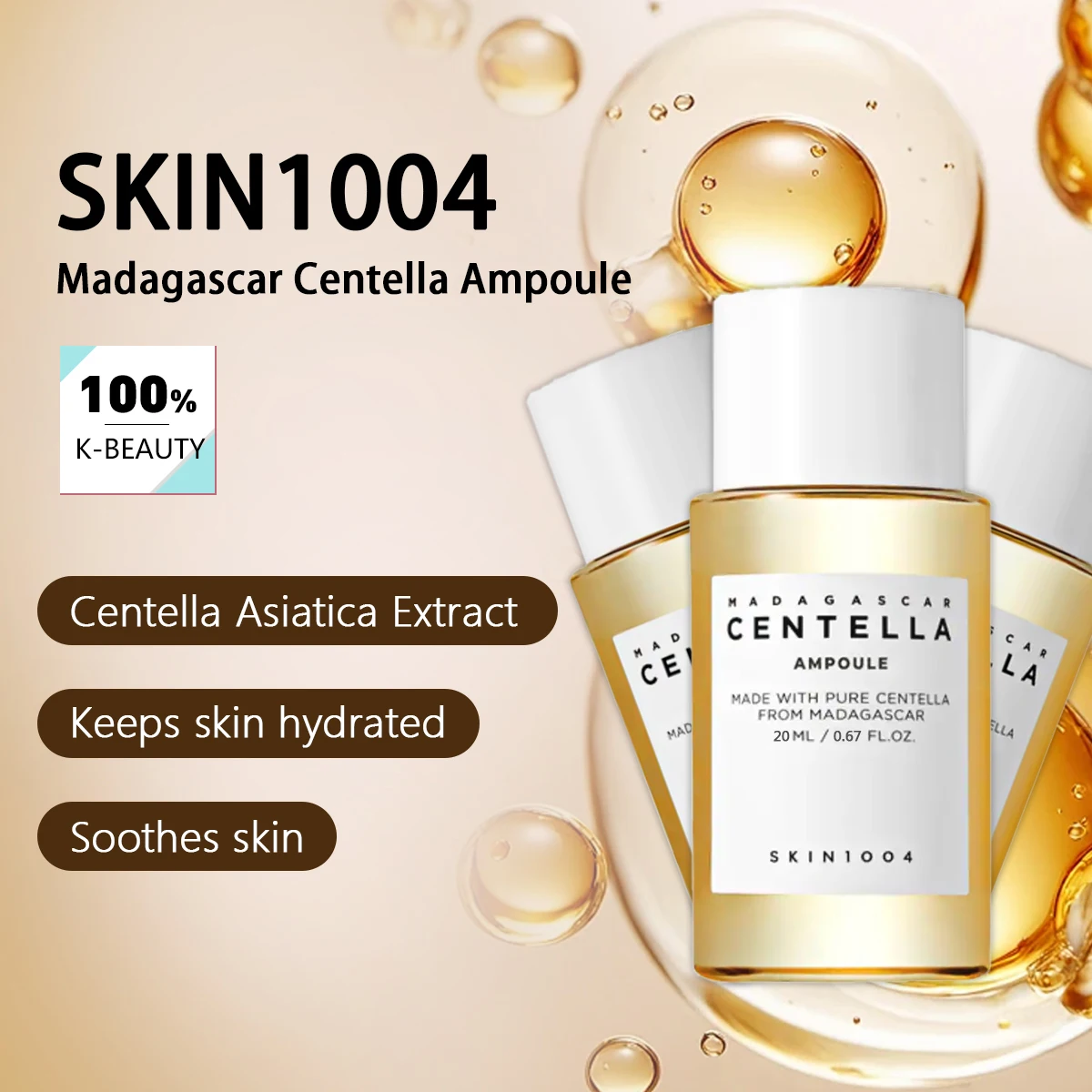 Сыворотка для лица SKIN1004 Madagascar Centella Asiatica Ampoule, 20 мл*3, успокаивающая и ухаживающая, улучшает состояние кожи, K-Beauty, корейская косметика
Сыворотка для лица SKIN1004 Madagascar Centella Asiatica Ampoule, 20 мл*3, успокаивающая и ухаживающая, улучшает состояние кожи, K-Beauty, корейская косметика