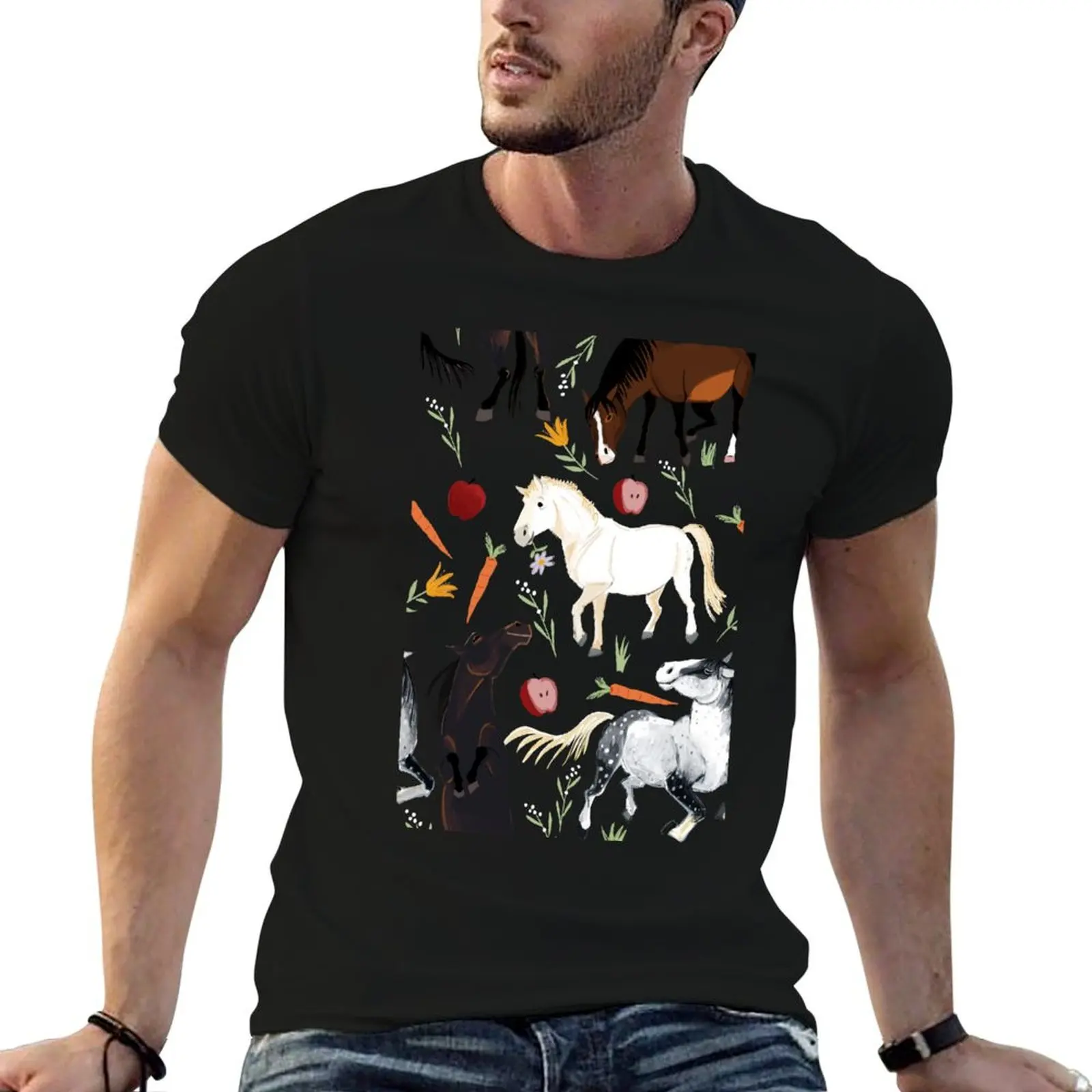 Horses pattern in teal T-Shirt t shirts with prints anime t shirts for man cotton t shirts man 100% T-shirt
Horses pattern in teal T-Shirt t shirts with prints anime t shirts for man cotton t shirts man 100% T-shirt