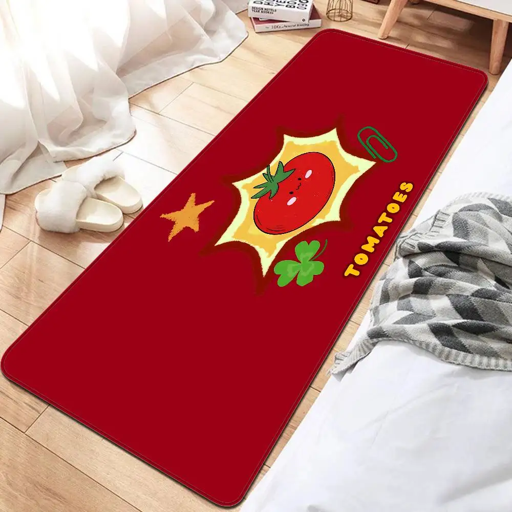 Cartoon Tomato Pattern Room Mats Anti-slip Absorb Water Long Strip Cushion Bedroon Mat Household Carpets
Cartoon Tomato Pattern Room Mats Anti-slip Absorb Water Long Strip Cushion Bedroon Mat Household Carpets