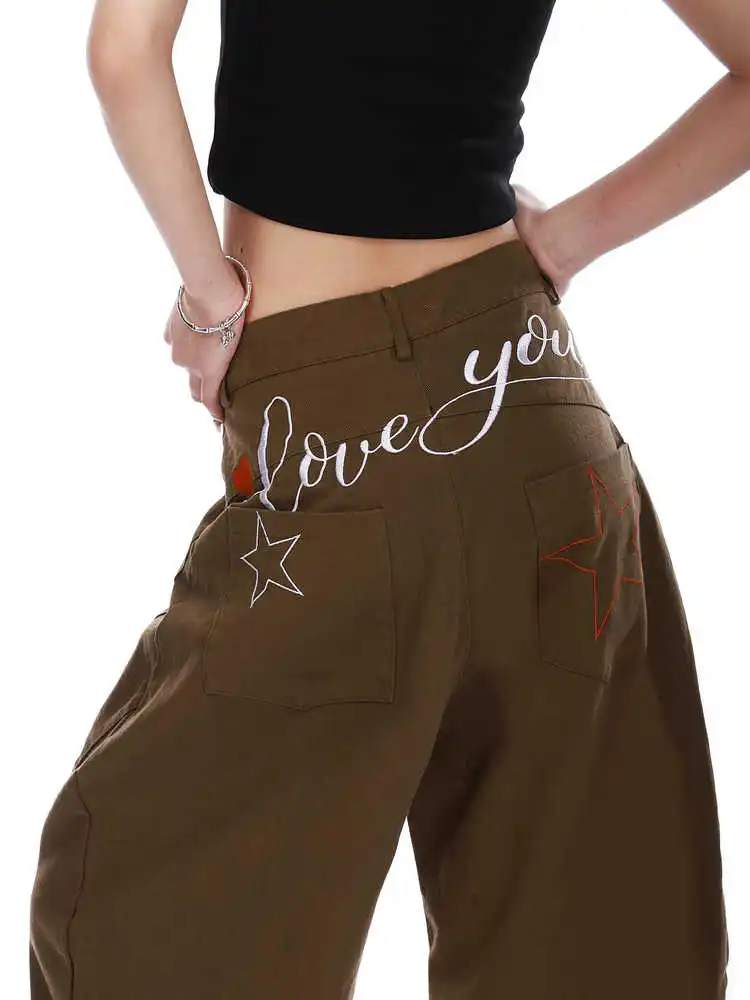 Women's Brown Parachute Pants Baggy Cargo Pants Harajuku Oversize Sweatpants Japanese 2000s Style Y2k Vintage Emo Trousers 2025
Women's Brown Parachute Pants Baggy Cargo Pants Harajuku Oversize Sweatpants Japanese 2000s Style Y2k Vintage Emo Trousers 2025