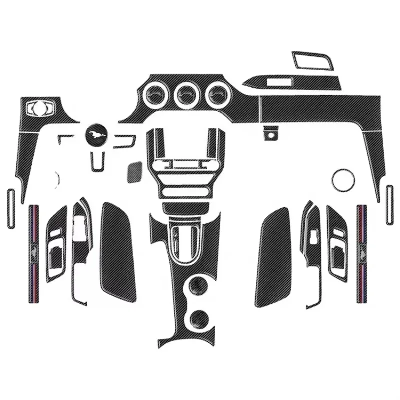 For Ford Mustang Carbon Fiber Interior Modified car parts Central Control Steering Wheel parts Gear Outlet Cover Interior Kits
For Ford Mustang Carbon Fiber Interior Modified car parts Central Control Steering Wheel parts Gear Outlet Cover Interior Kits
