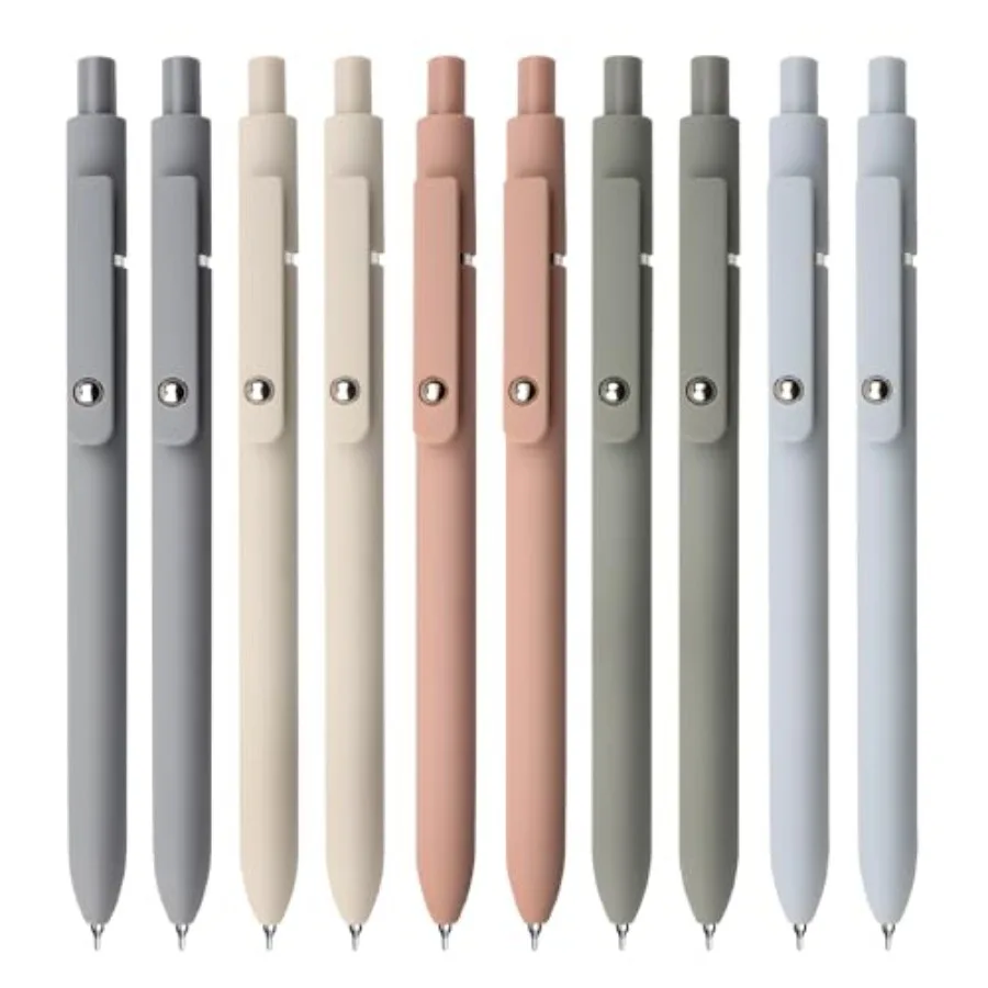 Gel Pens, 10Pcs 0.5mm Black Ink Pens Fine Point Smooth Writing Pens, High-End Series Retractable Pens for Journaling Note Takin
Gel Pens, 10Pcs 0.5mm Black Ink Pens Fine Point Smooth Writing Pens, High-End Series Retractable Pens for Journaling Note Takin