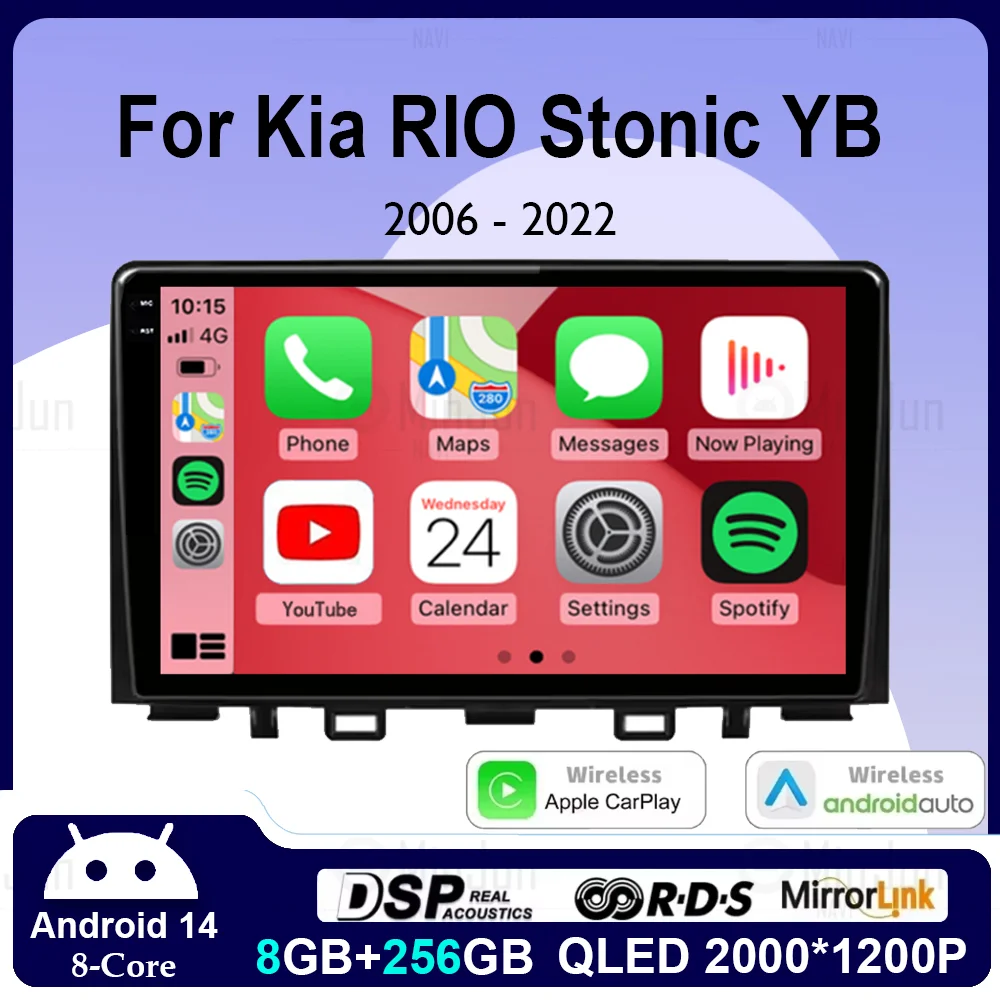 For Kia RIO Stonic YB 2016 2017 2018 2019 2020 2021 2022 Android 14 Carplay Auto Car Radio GPS Multimedia Video Player No 2 din
For Kia RIO Stonic YB 2016 2017 2018 2019 2020 2021 2022 Android 14 Carplay Auto Car Radio GPS Multimedia Video Player No 2 din