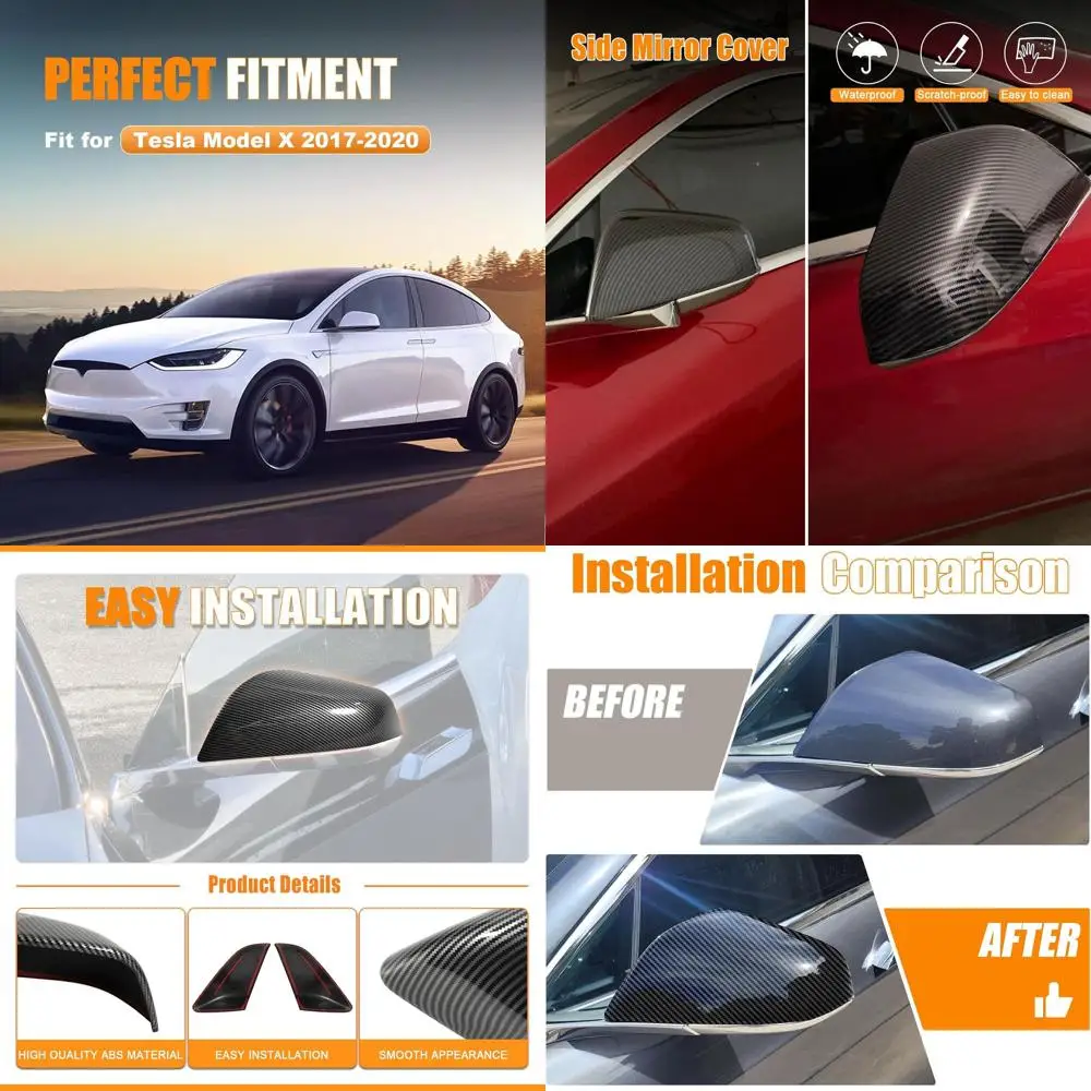 Крышка бокового зеркала, совместимая с Tesla Model X 2017-2020, накладка на крышку зеркала (стиль из углеродного волокна)
Крышка бокового зеркала, совместимая с Tesla Model X 2017-2020, накладка на крышку зеркала (стиль из углеродного волокна)