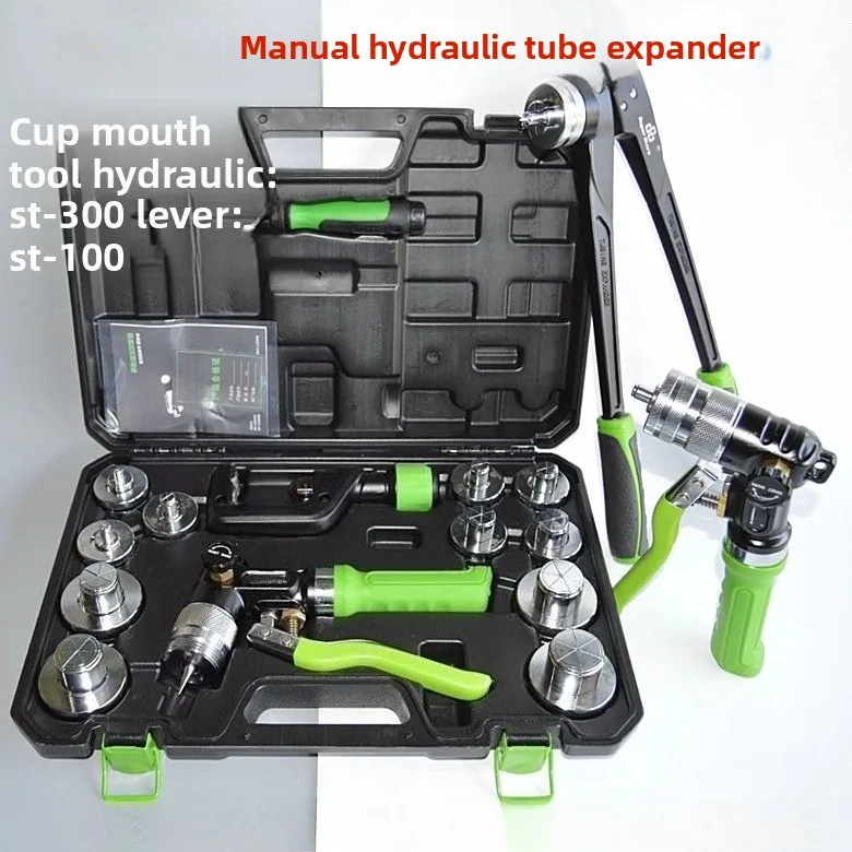 Hydraulic Copper Tube Expander ST-300A/ST-100A–HVAC Refrigeration Swaging Tool Set for AC Pipe Flaring & Swage, 7 Heads Included
Hydraulic Copper Tube Expander ST-300A/ST-100A–HVAC Refrigeration Swaging Tool Set for AC Pipe Flaring & Swage, 7 Heads Included