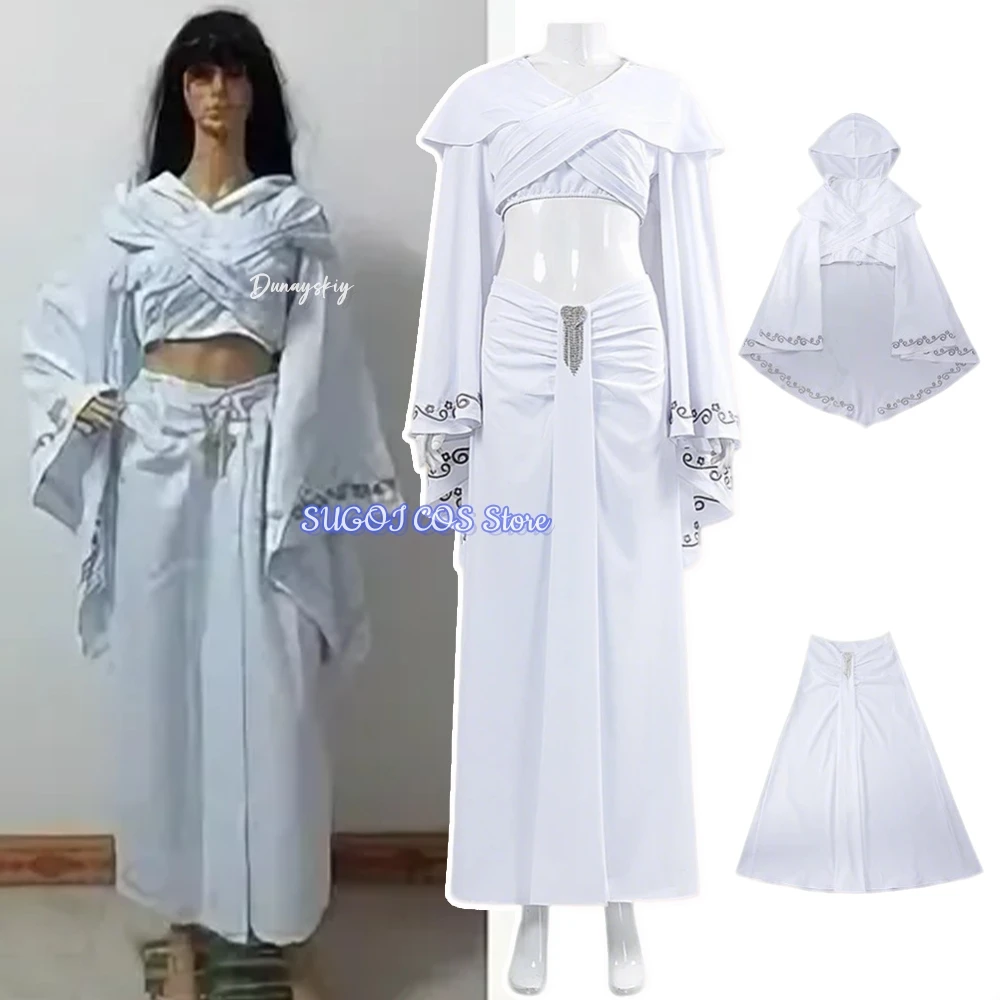 Amidala Cosplay Anime Star Queen Pna Cosplay Costume 3xlSexy White Bra Skirt Suit Dress For Woman Halloween Outfit Role-playing
Amidala Cosplay Anime Star Queen Pna Cosplay Costume 3xlSexy White Bra Skirt Suit Dress For Woman Halloween Outfit Role-playing