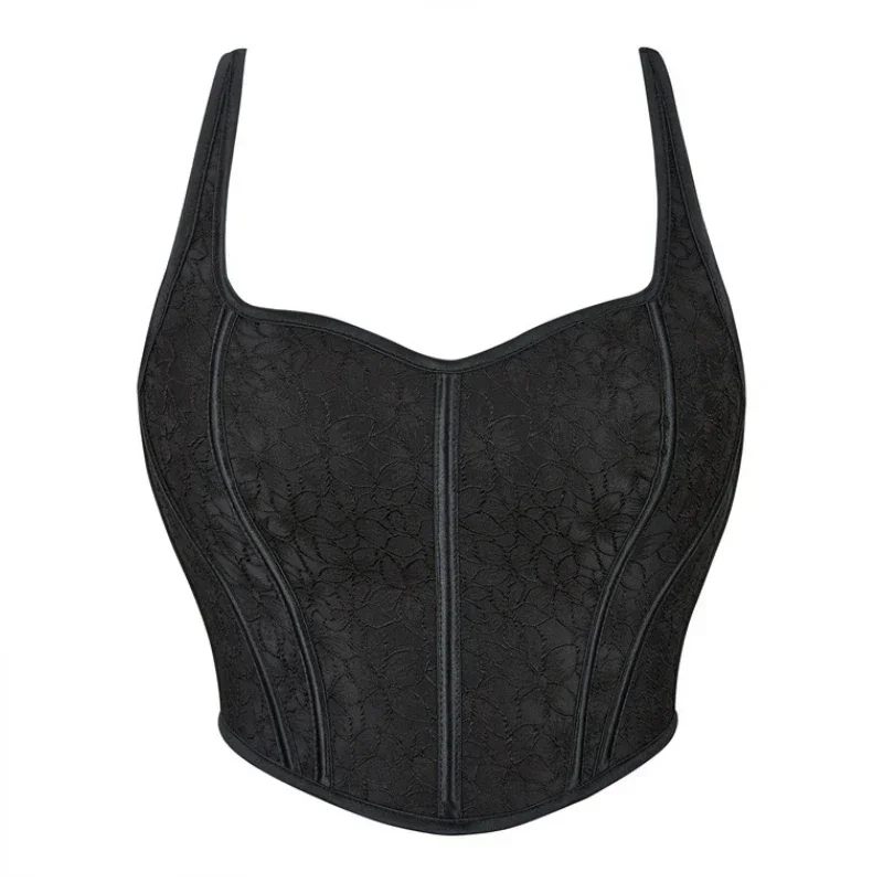 Корсеты под грудью, жаккардовый женский сексуальный бюстье, готический корсет для похудения, укороченный топ, жилет, черные костюмы, платья
Корсеты под грудью, жаккардовый женский сексуальный бюстье, готический корсет для похудения, укороченный топ, жилет, черные костюмы, платья
