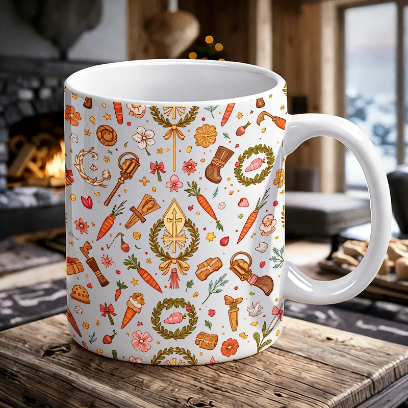Saint Nicholas full-element printed ceramic mug, coffee cup, milk cup, office tea cup, drinking cup, fade-resistant, holiday gif
Saint Nicholas full-element printed ceramic mug, coffee cup, milk cup, office tea cup, drinking cup, fade-resistant, holiday gif