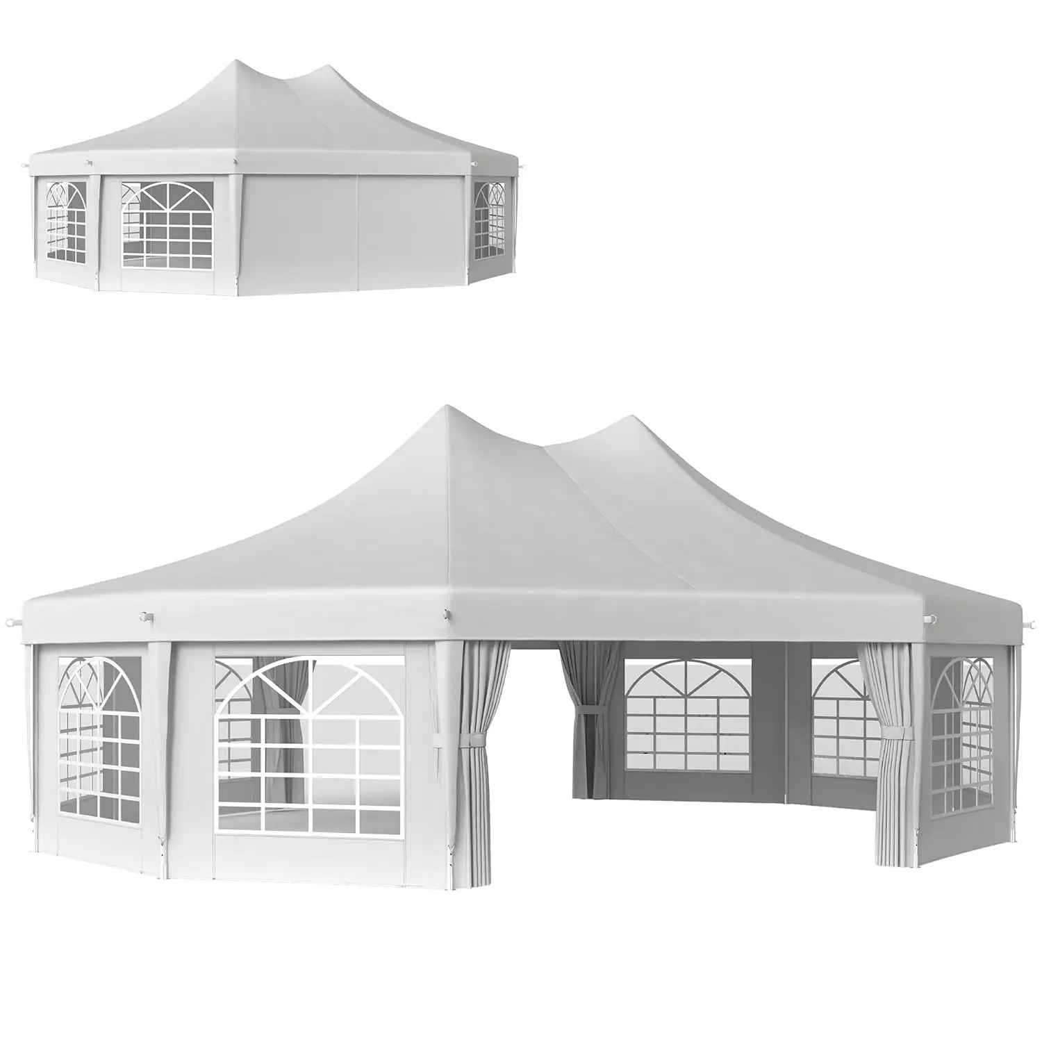 29x21ft Outdoor Party Tent with Sidewalls 2 Doors 8 Windows Wedding Garden Event White PE Waterproof Large Customized
29x21ft Outdoor Party Tent with Sidewalls 2 Doors 8 Windows Wedding Garden Event White PE Waterproof Large Customized