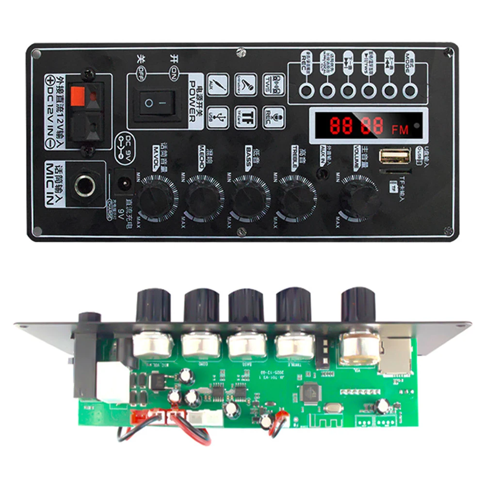 DC 7.4–12V Bluetooth Audio Decoder Board 2.0 Channel 25Wx2 Amplifier MP3 Decoder Board Car Centre Console Modification Kit
DC 7.4–12V Bluetooth Audio Decoder Board 2.0 Channel 25Wx2 Amplifier MP3 Decoder Board Car Centre Console Modification Kit