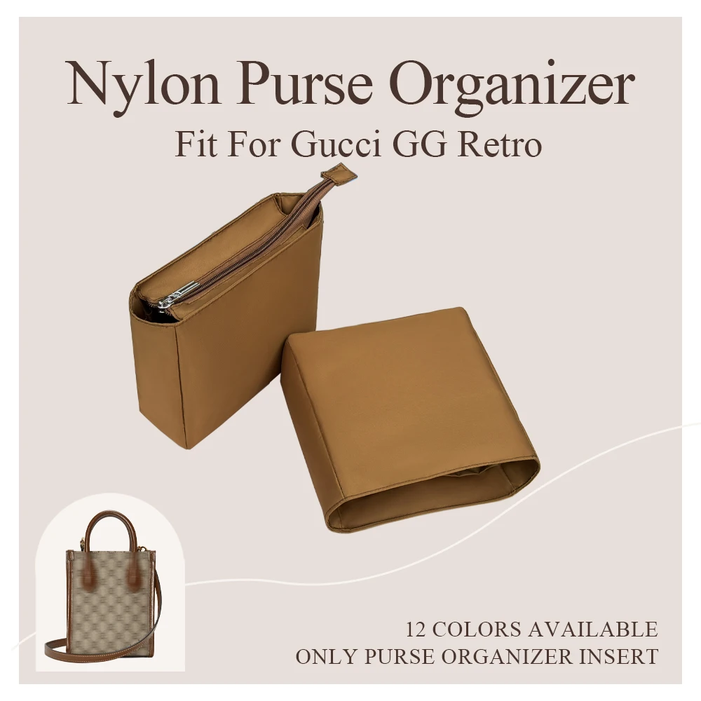 Nylon Purse Organizer Insert Fit for Gucci GG Retro Mini Tote Bag Inner Liner Bag Handbag Storage Slim Zipper Insert Bag In Bag
Nylon Purse Organizer Insert Fit for Gucci GG Retro Mini Tote Bag Inner Liner Bag Handbag Storage Slim Zipper Insert Bag In Bag