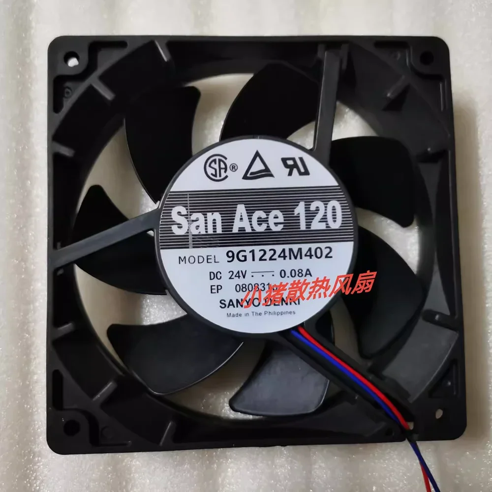 for sanyo San Ace 120 9G1224M402 cooling fan DC24 0.0A 12cm 12025 120mm 120*120*25mm
for sanyo San Ace 120 9G1224M402 cooling fan DC24 0.0A 12cm 12025 120mm 120*120*25mm