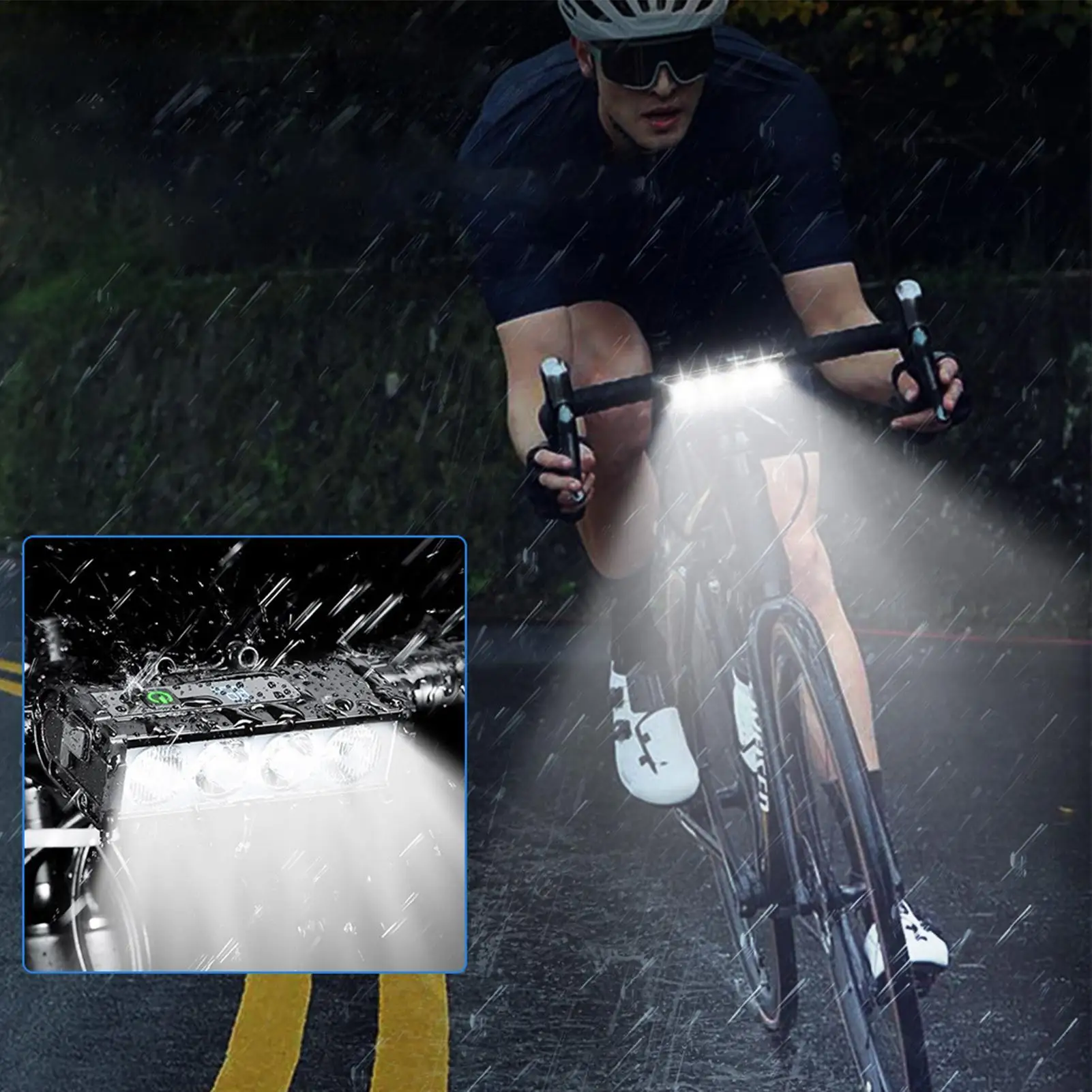 Bicycle Headlight Rechargeable Waterproof Lamp Bicycle Lights For Night Riding For Outdoor Scooter Commuting Touring
Bicycle Headlight Rechargeable Waterproof Lamp Bicycle Lights For Night Riding For Outdoor Scooter Commuting Touring