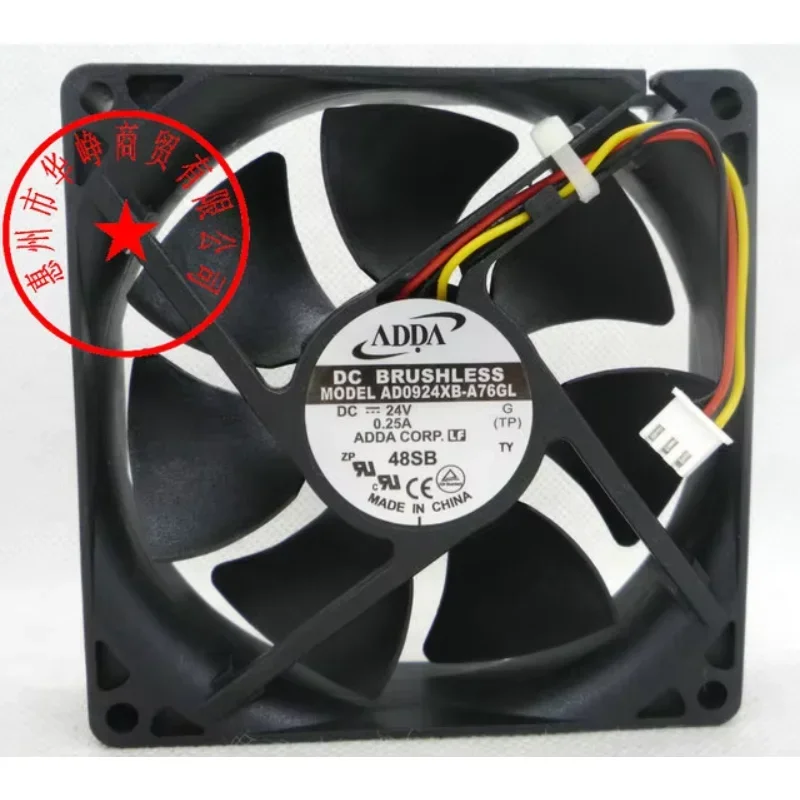 ADDA AD0924XB-A76GL DC 24V 0.25A 92x92x25mm 3-Wire Server Cooling Fan
ADDA AD0924XB-A76GL DC 24V 0.25A 92x92x25mm 3-Wire Server Cooling Fan