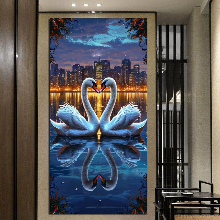 Fullcang Swan City Landscape Picture Large Size Diy Diamond Arts Painting Animals Full Drill Mosaic Embroidery Kits Wall Decor
Fullcang Swan City Landscape Picture Large Size Diy Diamond Arts Painting Animals Full Drill Mosaic Embroidery Kits Wall Decor