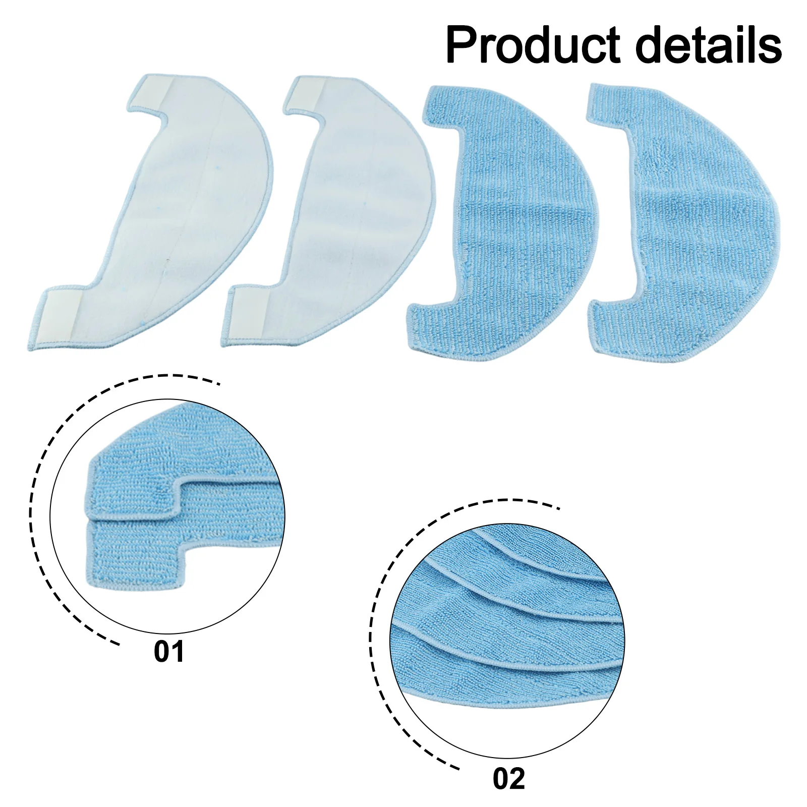 Microfiber Cleaning Pads Compatible with For Ultenic D10 Robot Vacuum Reliable Replacement Options Available in Sets of 4/10
Microfiber Cleaning Pads Compatible with For Ultenic D10 Robot Vacuum Reliable Replacement Options Available in Sets of 4/10