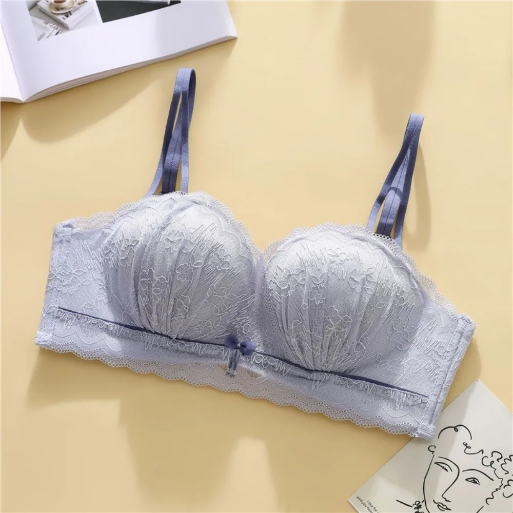 Lace Bow Lace Wireless Bra Shockproof Deep V Bra Brassiere for Women Lingerie Gathered Breasts Seamless Bras Girls
Lace Bow Lace Wireless Bra Shockproof Deep V Bra Brassiere for Women Lingerie Gathered Breasts Seamless Bras Girls