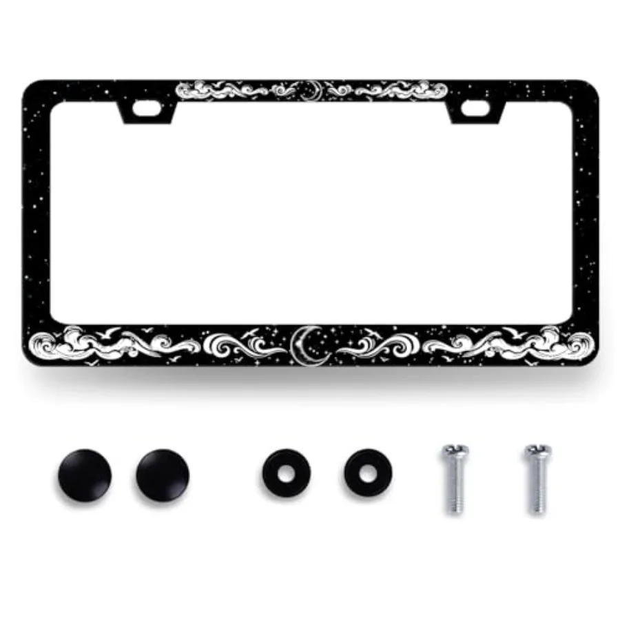 Moon License Plate Frame Clouds Stars Starry Sky License Plate Stainless Steel Funny Black Accessories Cars Decor 12.2 X 6.2 In
Moon License Plate Frame Clouds Stars Starry Sky License Plate Stainless Steel Funny Black Accessories Cars Decor 12.2 X 6.2 In